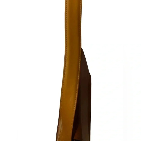 Fossil Denise Full Flap Cognac Genuine Leather Purse 90’s Inspired - Picture 9 of 16